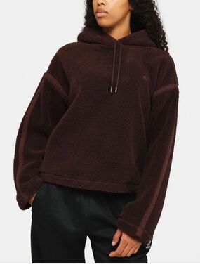 Brown adidas hoodie size medium